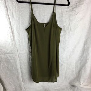 Free People green sleeveless tank